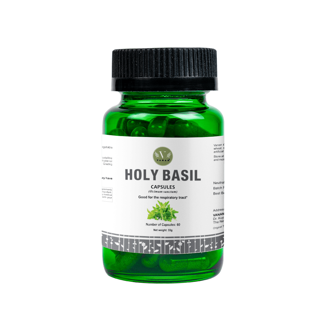 Vanan Kruidenpreparaten 60.00 Capsules Vanan Holy Basil Capsules 60.00 Capsules
