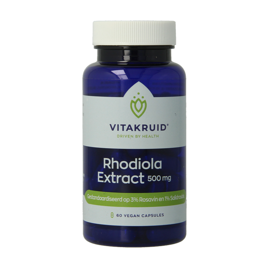 Vitakruid Kruidenpreparaten 60 Vegetarische capsules Vitakruid Rhodiola extract 500mg 60 Vegetarische capsules