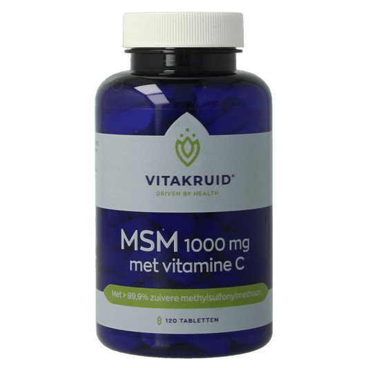 Vitakruid Mineralen Multi 120 Tabletten Vitakruid MSM 1000mg + vitamine C 120 Tabletten