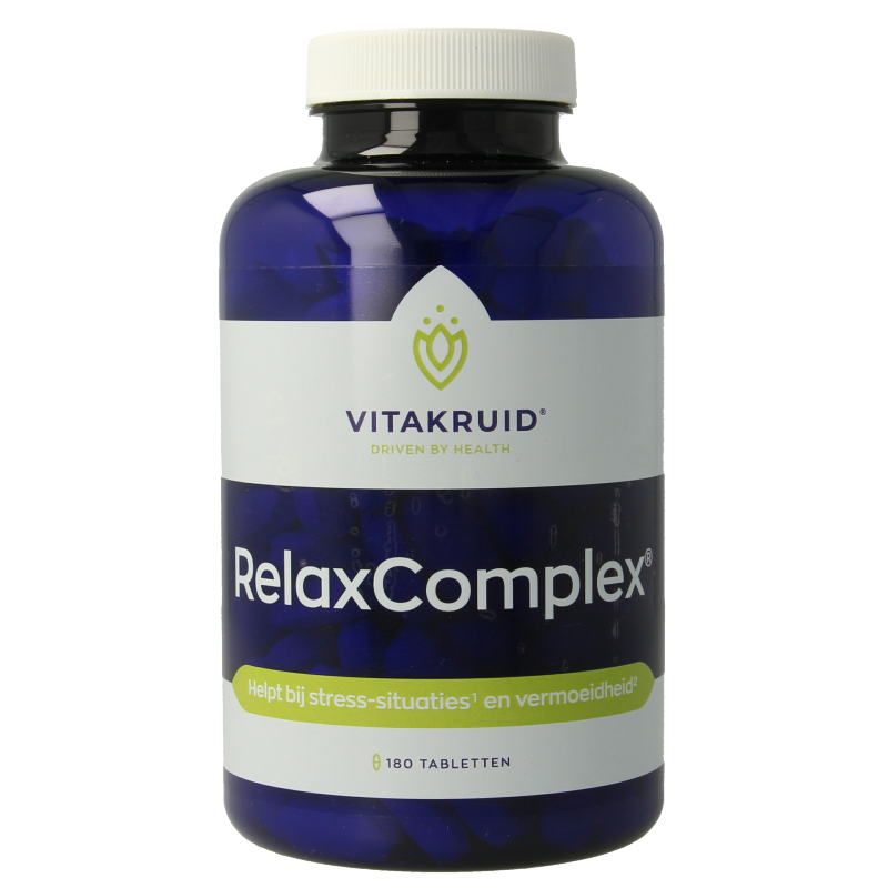 Vitakruid Mineralen Multi 180 Tabletten Vitakruid RelaxComplex oa Magnesium Tauraat & Vitamine D3 180 Tabletten