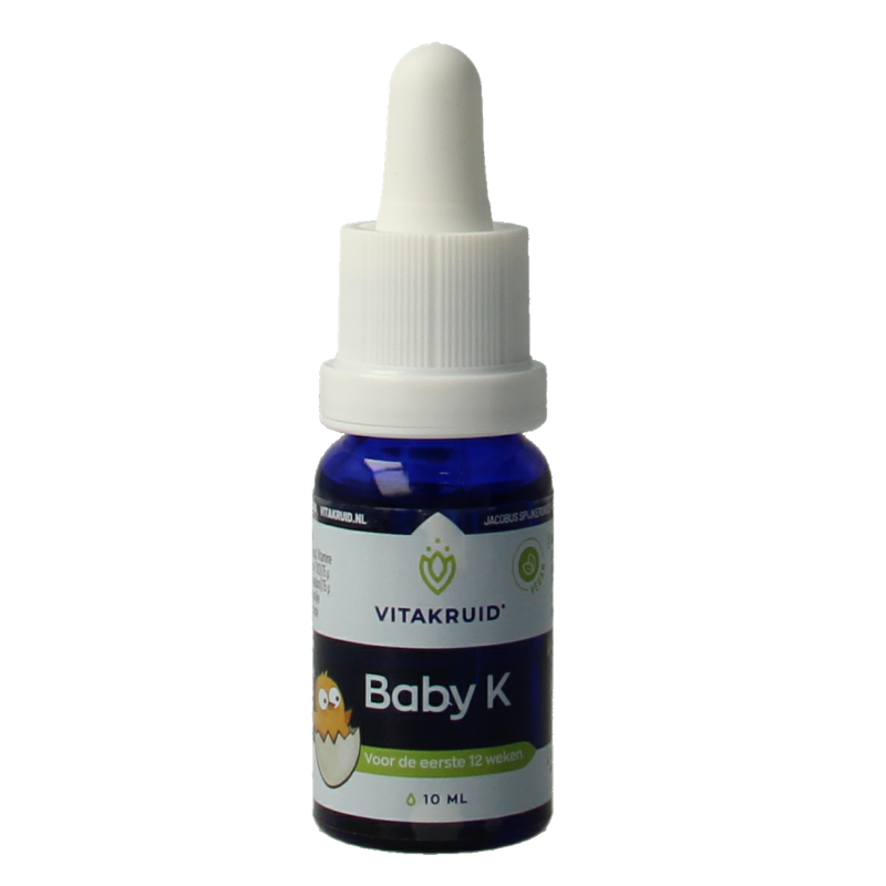Vitakruid Vitamine Enkel 10 Milliliter Vitakruid Vitamine K baby druppels 10 Milliliter