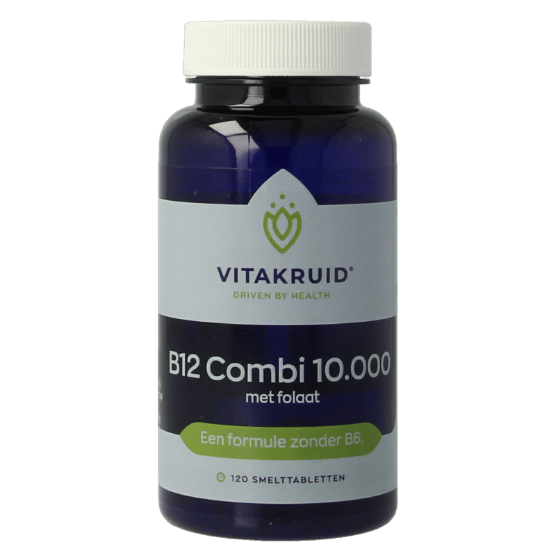 Vitakruid Vitamine Multi 120 Smelttabletten Vitakruid B12 Combi 10.000 met folaat 120 Smelttabletten