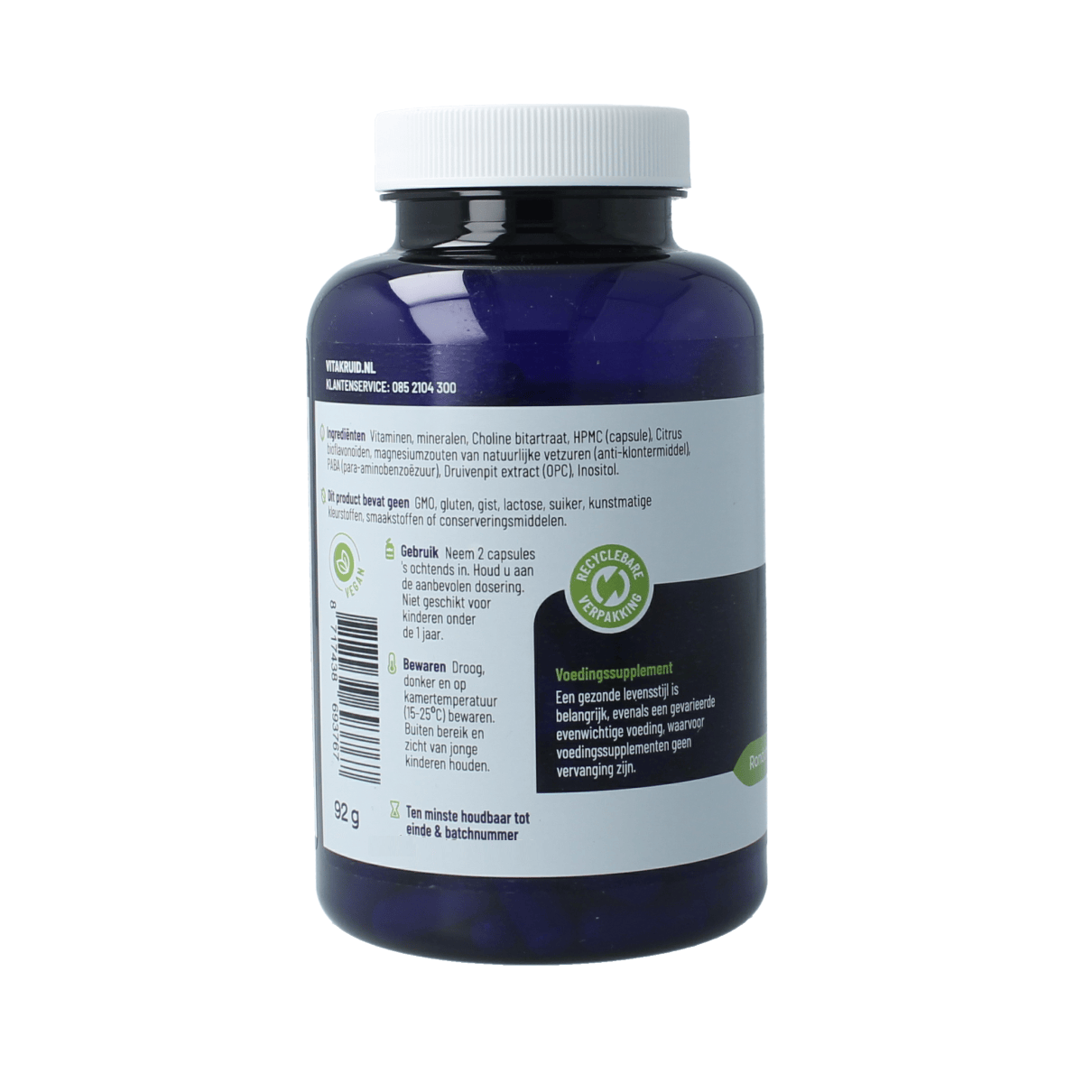 Vitakruid Vitamine Multi 180.00 Vegetarische capsules Vitakruid Multi dag mama vegan 180.00 Vegetarische capsules