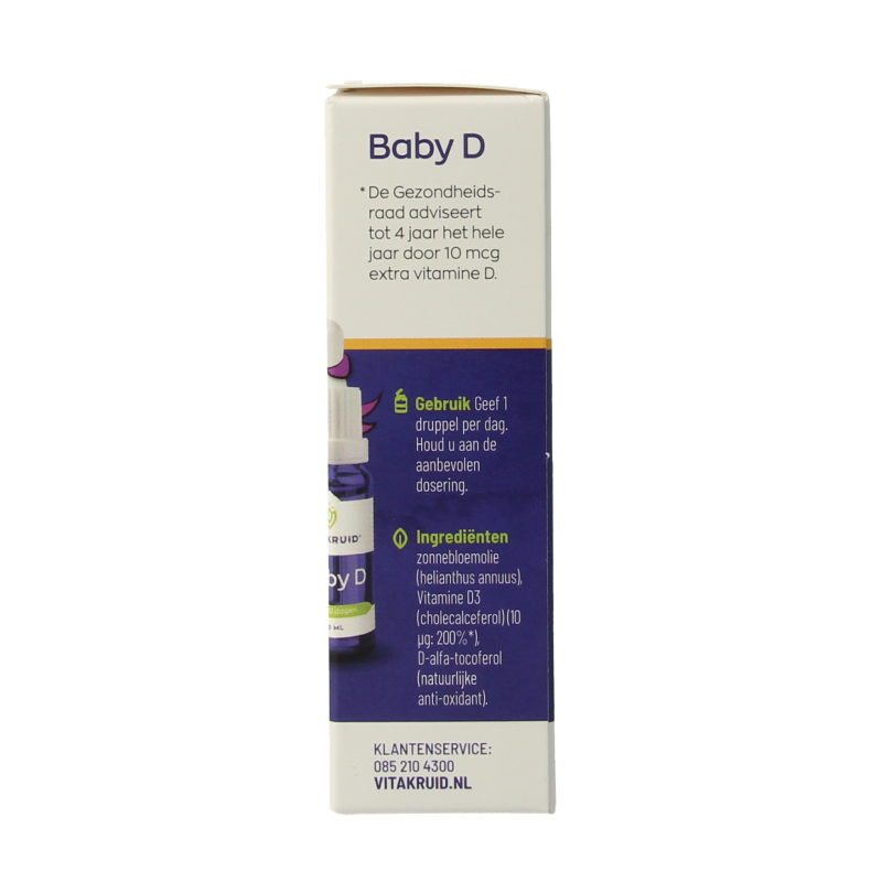 Vitakruid Vitamine Multi 20 Milliliter Vitakruid Vitamine K & D baby druppels 10ml 20 Milliliter