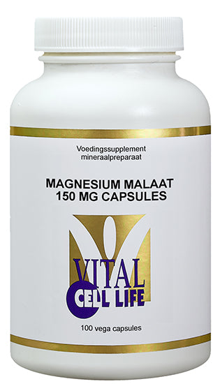 Vital Cell Life Mineralen Enkel 100.00 Vegetarische capsules Vital Cell Life Magnesium malaat 150mg capsules 100.00 Vegetarische capsules