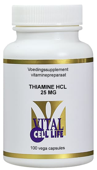 Vital Cell Life Vitamine Enkel 100.00 Vegetarische capsules Vital Cell Life Thiamine HCL 25mg 100.00 Vegetarische capsules