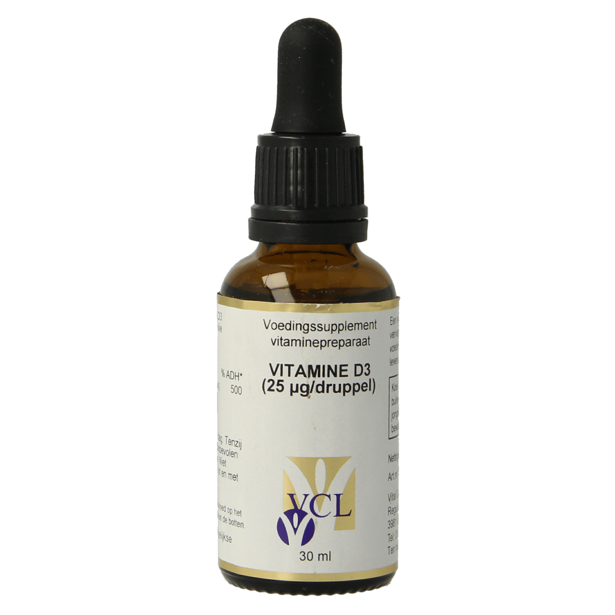 Vital Cell Life Vitamine Enkel 30.00 Milliliter Vital Cell Life Vitamine D3 25mcg druppels 30.00 Milliliter