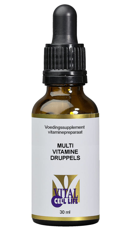 Vital Cell Life Vitamine Multi 30.00 Milliliter Vital Cell Life Multi vitamine druppels 30.00 Milliliter