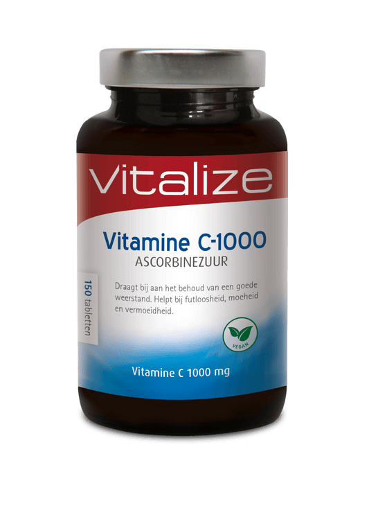 Vitalize Vitamine Enkel 150 Tabletten Vitalize Vitamine C 1000 ascorbinezuur 150 Tabletten