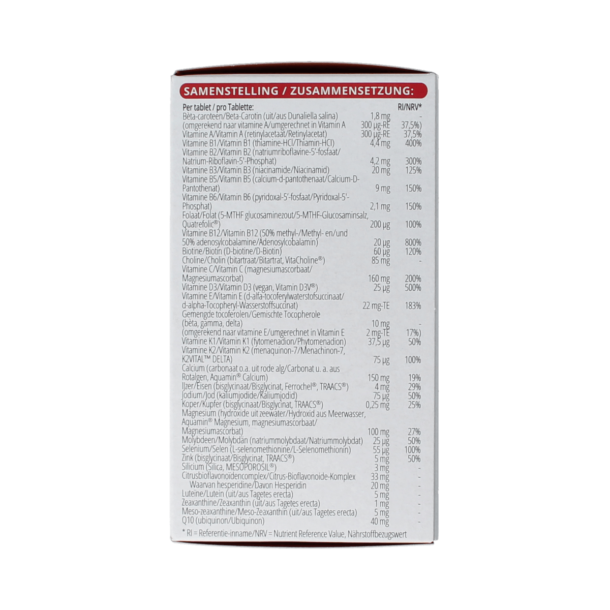 Vitals Voedingssupplementen en Kruidenpreparaten 90.00 Tabletten Vitals Elke dag sport 90.00 Tabletten