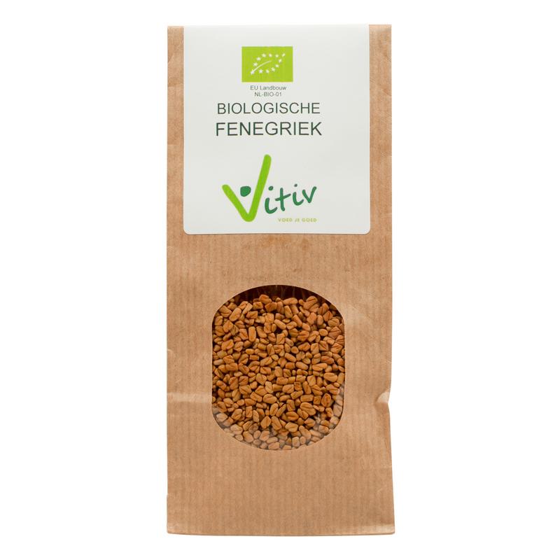 Vitiv Kruiden, Zouten en Maaltijdmixen 250.00 Gram Vitiv Fenegriekzaad bio 250.00 Gram