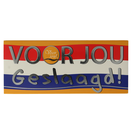 Voor Jou! Chocolade 70 Gram Voor Jou! Wensreep geslaagd 70 Gram