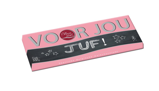 Voor Jou! Chocolade 70 Gram Voor Jou! Wensreep Juf 70 Gram