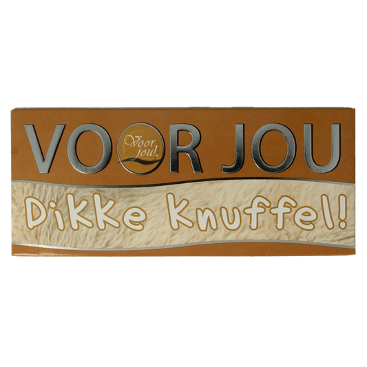 Voor Jou! Chocolade 70 Gram Voor Jou! Wensreep melkchocolade knuffel 70 Gram