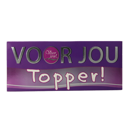 Voor Jou! Chocolade 70 Gram Voor Jou! Wensreep topper 70 Gram