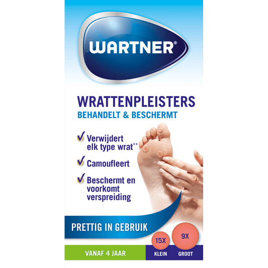 Wartner Lichaamsverzorging 24 Stuks Wartner Wrattenpleister 24 Stuks