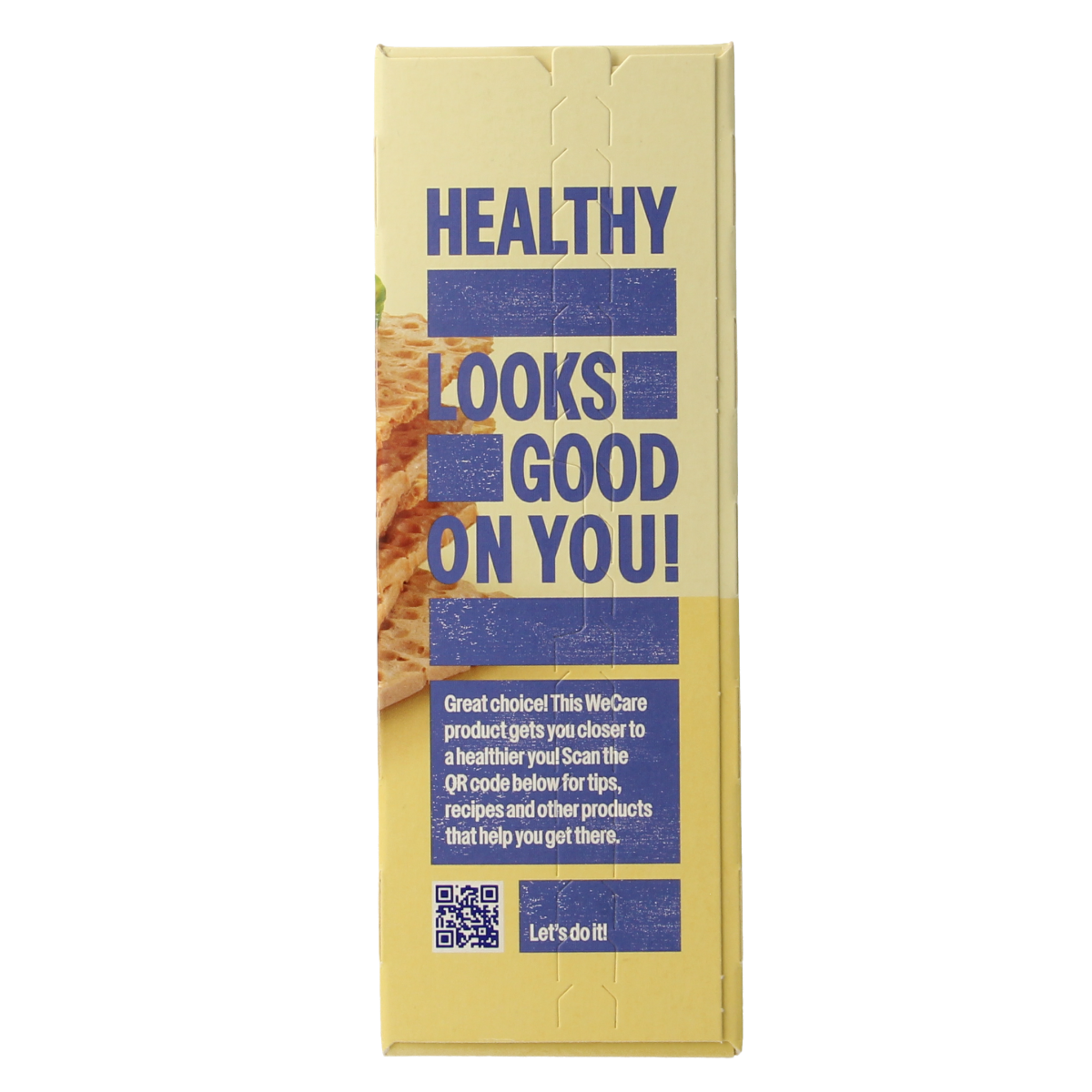 WeCare Snacks en Tussendoortjes 100.00 Gram WeCare Lower kcal/carb crispy crackers 100.00 Gram