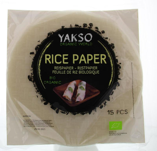 Yakso Pasta en Rijst 150 Gram Yakso Rijstpapier bio 150 Gram