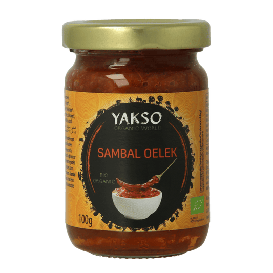 Yakso Sauzen en Smaakmakers 100 Gram Yakso Sambal oelek bio 100 Gram