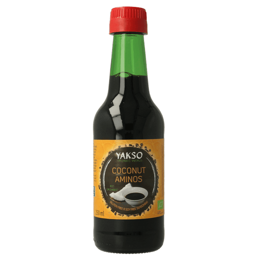 Yakso Sauzen en Smaakmakers 250 Milliliter Yakso Kokos aminos bio 250 Milliliter