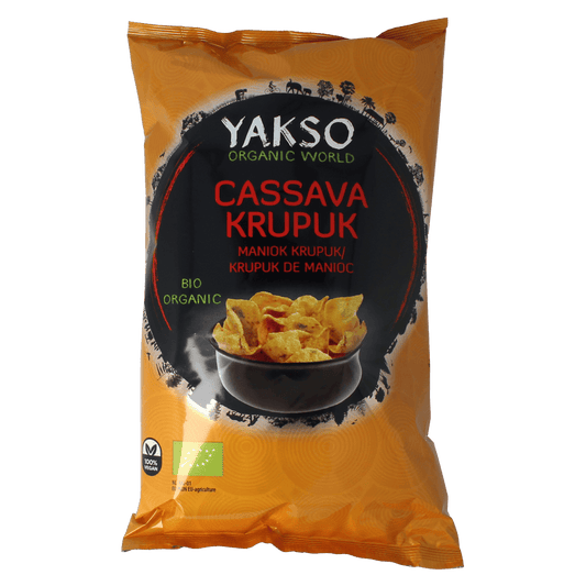 Yakso Snacks en Tussendoortjes 75.00 Gram Yakso Cassave krupuk bio 75.00 Gram