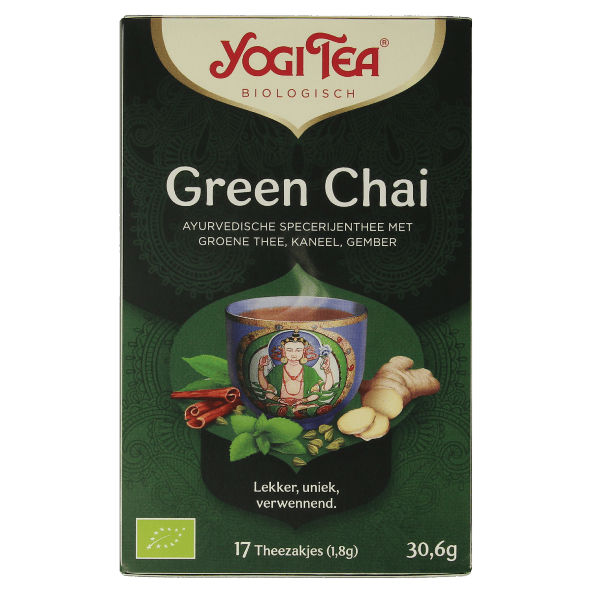Yogi Tea Koffie en Thee 17.00 Zakjes Yogi Tea Green chai bio 17.00 Zakjes
