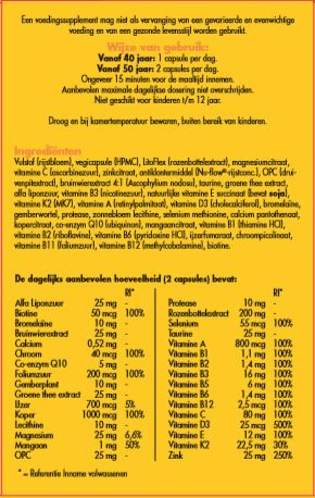 Zell H3 Vitamine Multi 60 Vegetarische capsules Zell H3 Multi 60 Vegetarische capsules