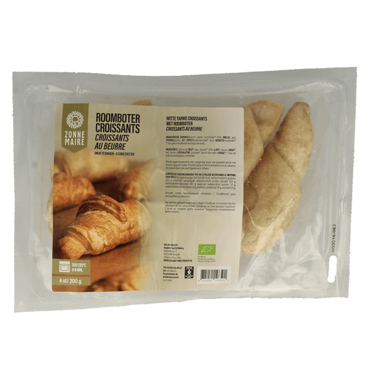 Zonnemaire Broden en Crackers 4.00 Stuks Zonnemaire Croissant roomboter bio 4.00 Stuks